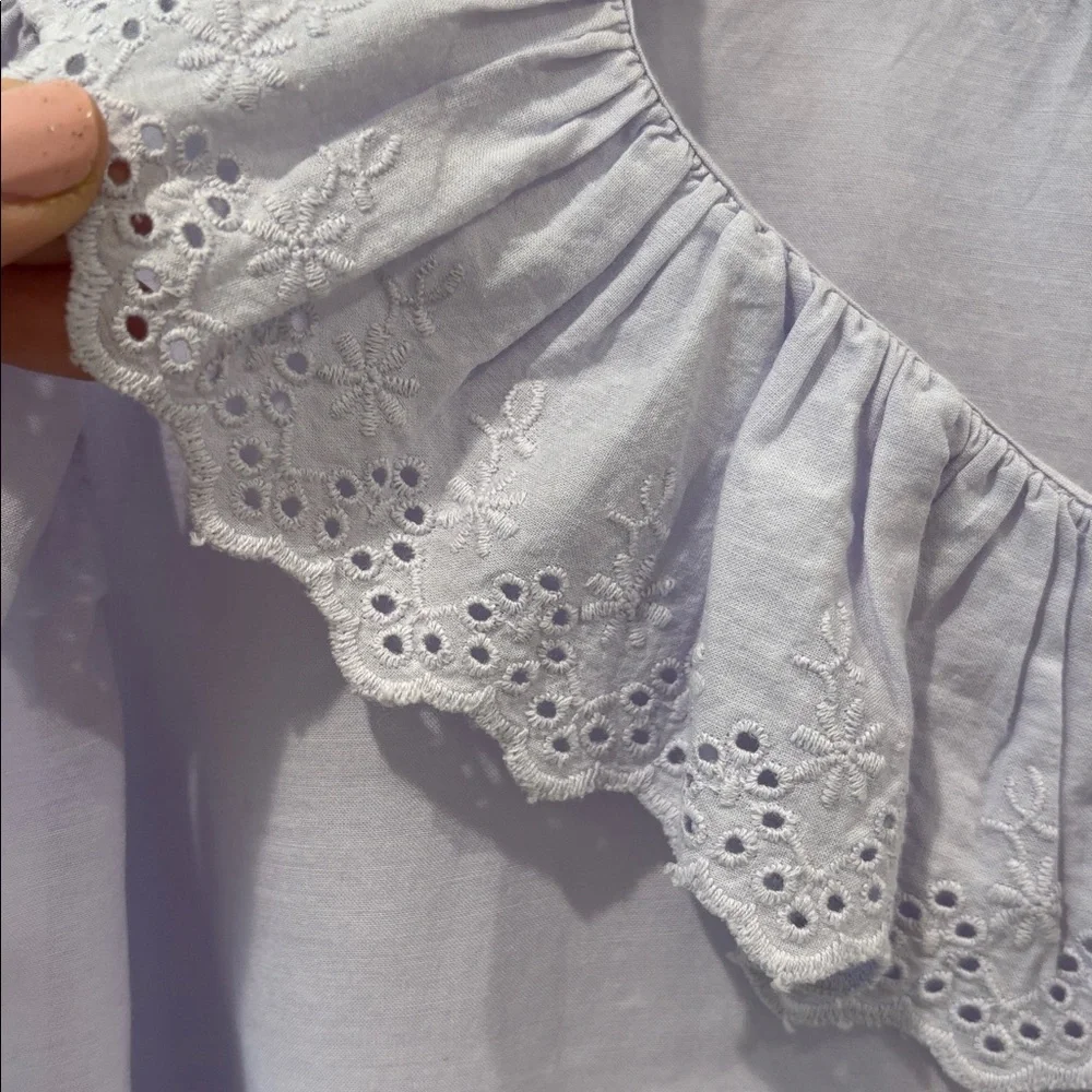 J.Crew Ruffle collar blouse - Picture 6 of 11